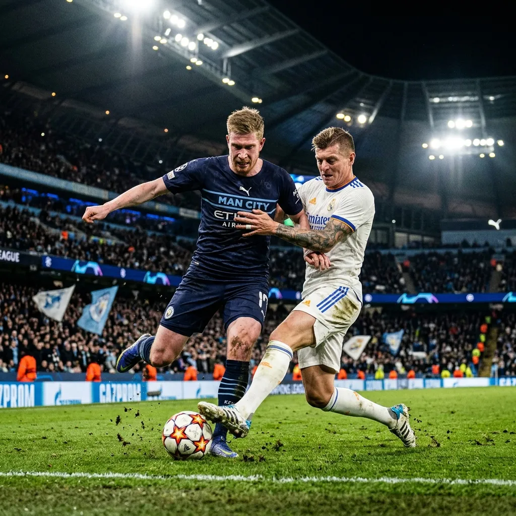 Những pha tranh chấp nảy lửa trong một đêm thi đấu Champions League